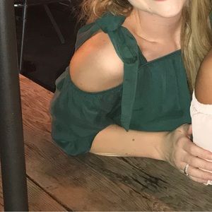 Cut out shoulder bow tie sundress